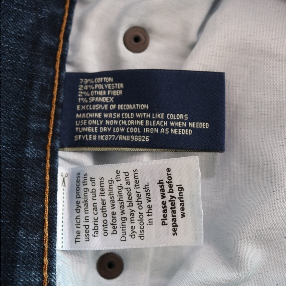 U.S. Polo Assn. Men's Dark Blue Straight Jeans Sz W 36 L30 - Picture 7 of 8
